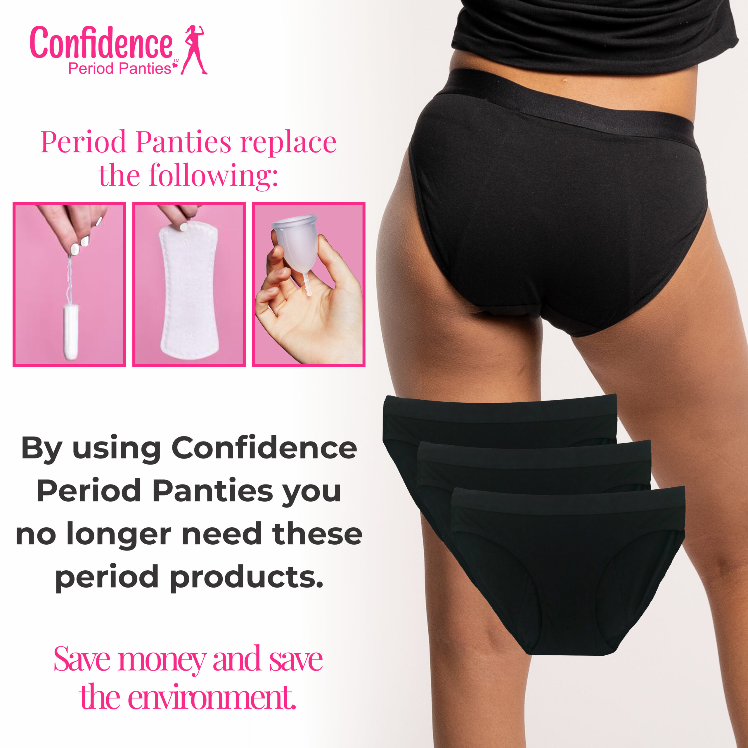 Women's Incontinence Pants, Washable Urinary Incontinence Panties, Women's  Menstrual Underwear, Incontinence Care with Front Absorption Area (S) S