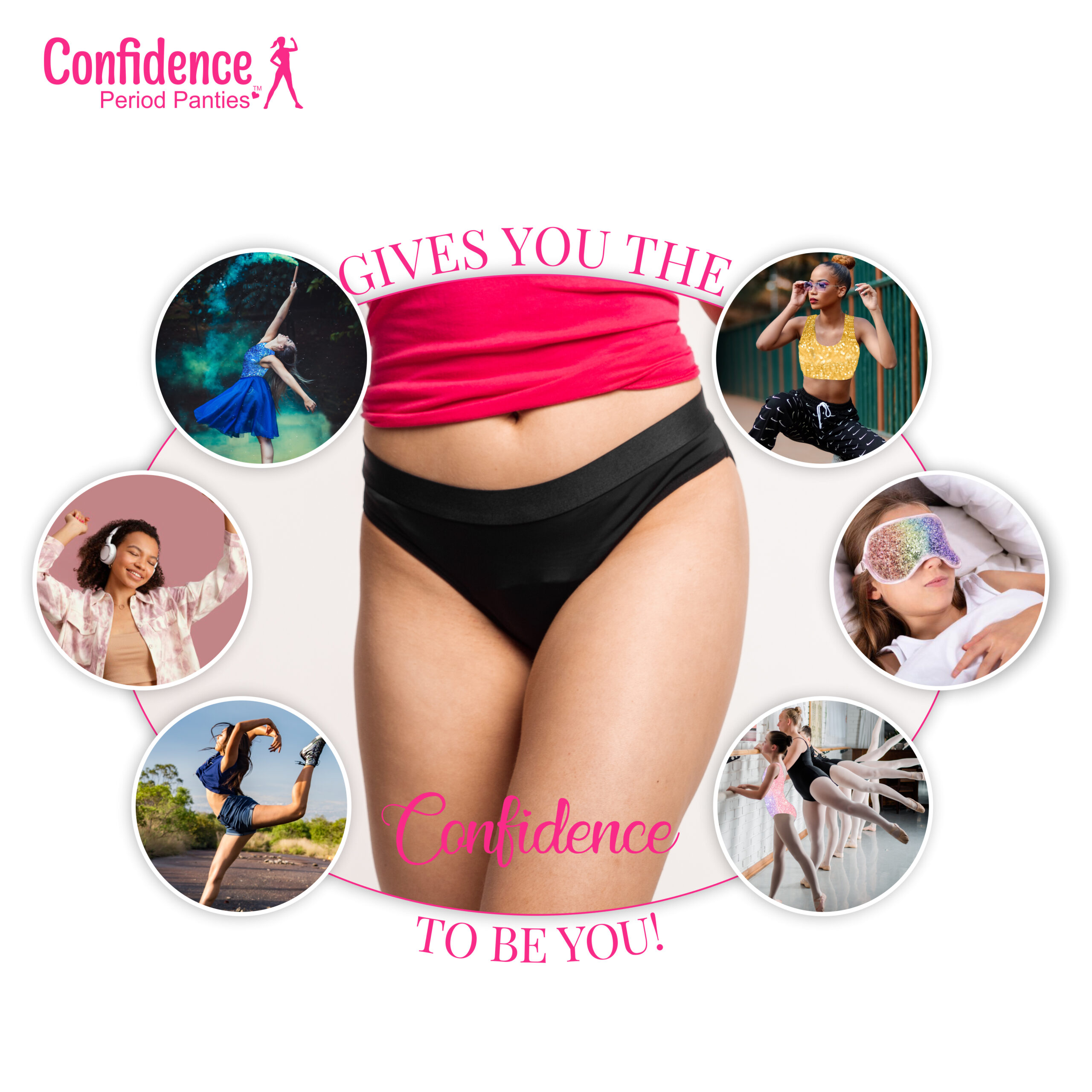 Confidence Period Panties Bikini Lycra Menstrual Underwear, Period  Underwear for Women