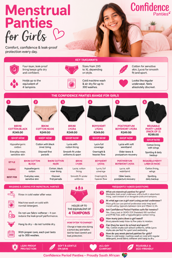 Menstrual Panties for Girls